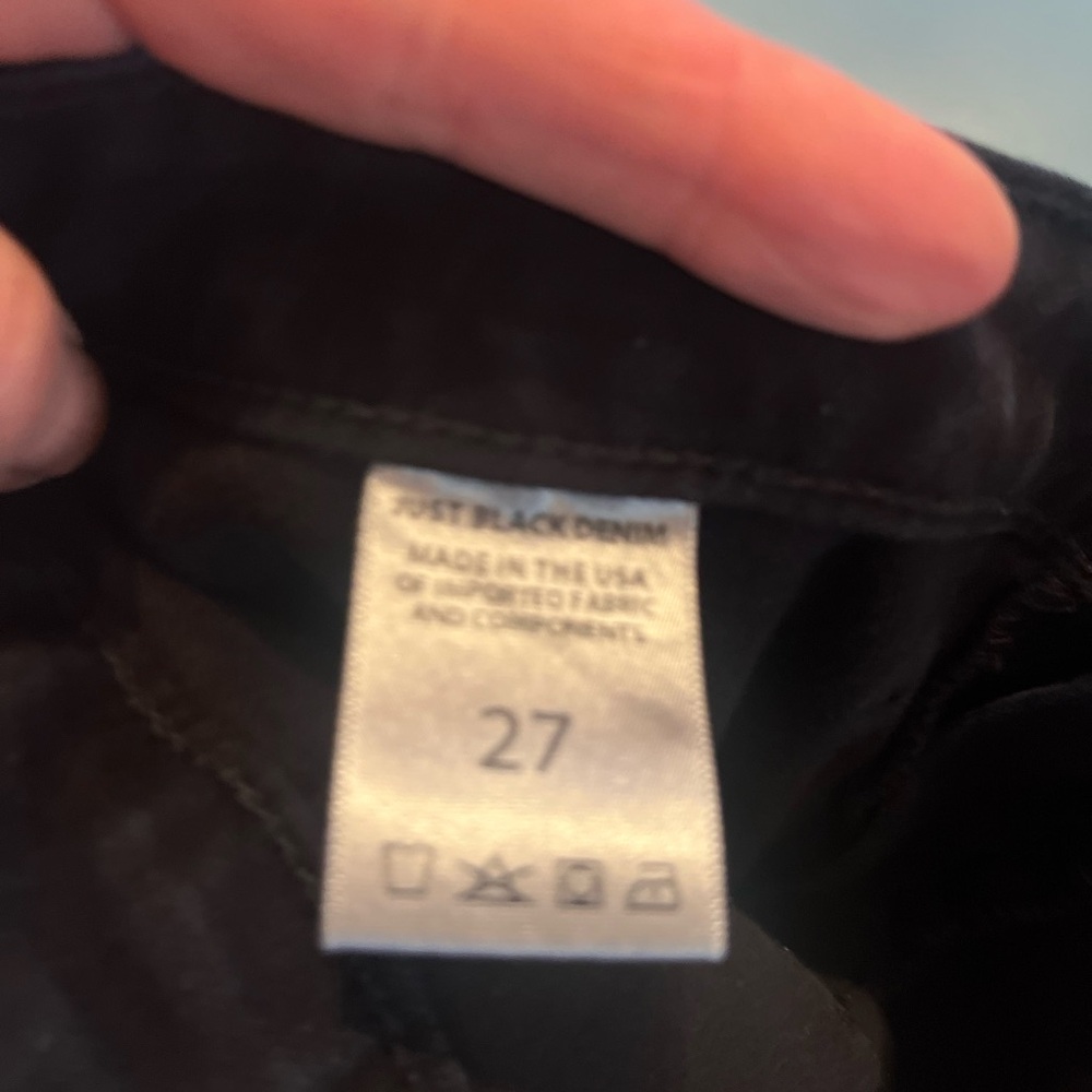 Just Black hi-rise trouser jean. Black - Picture 5 of 6